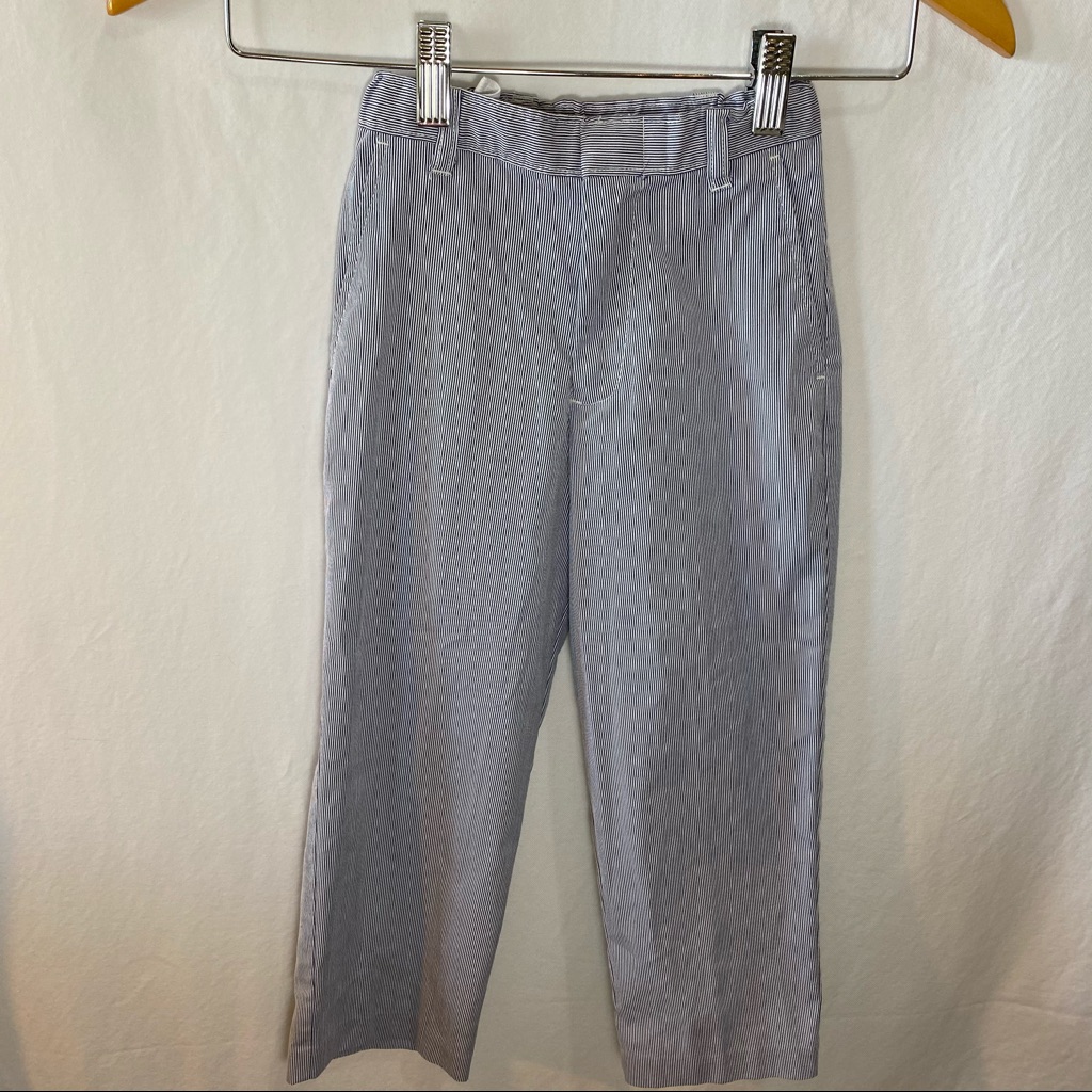 Kenneth Cole Reaction Seer Sucker Adjustable Waist Pants Size 5
